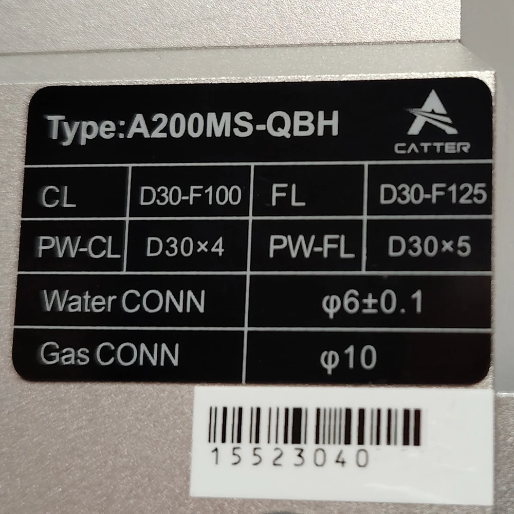 Cabeça de corte TLF Au3tech A200MS 3000W com cabeça de corte de foco manual QBH Au3tech Cheapt