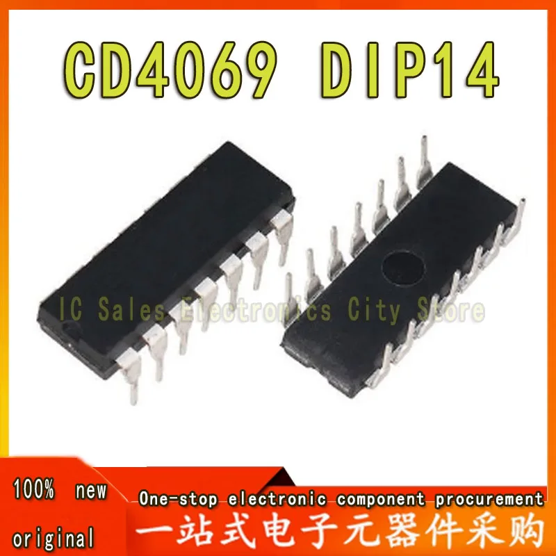 20pcs-100pcs CD4069BE CD4069UBE CD4069 six non-gate/inverter DIP-14