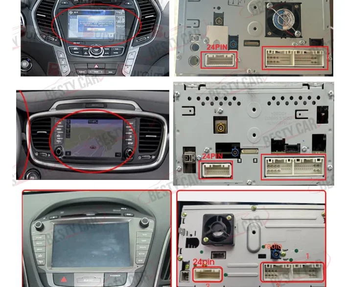 16pin Wiring Harness CANBUS Box For Hyundai Elantra Santa Fe IX45 KIA Sorento K3 Sportage Cerato with SPDIF AMP