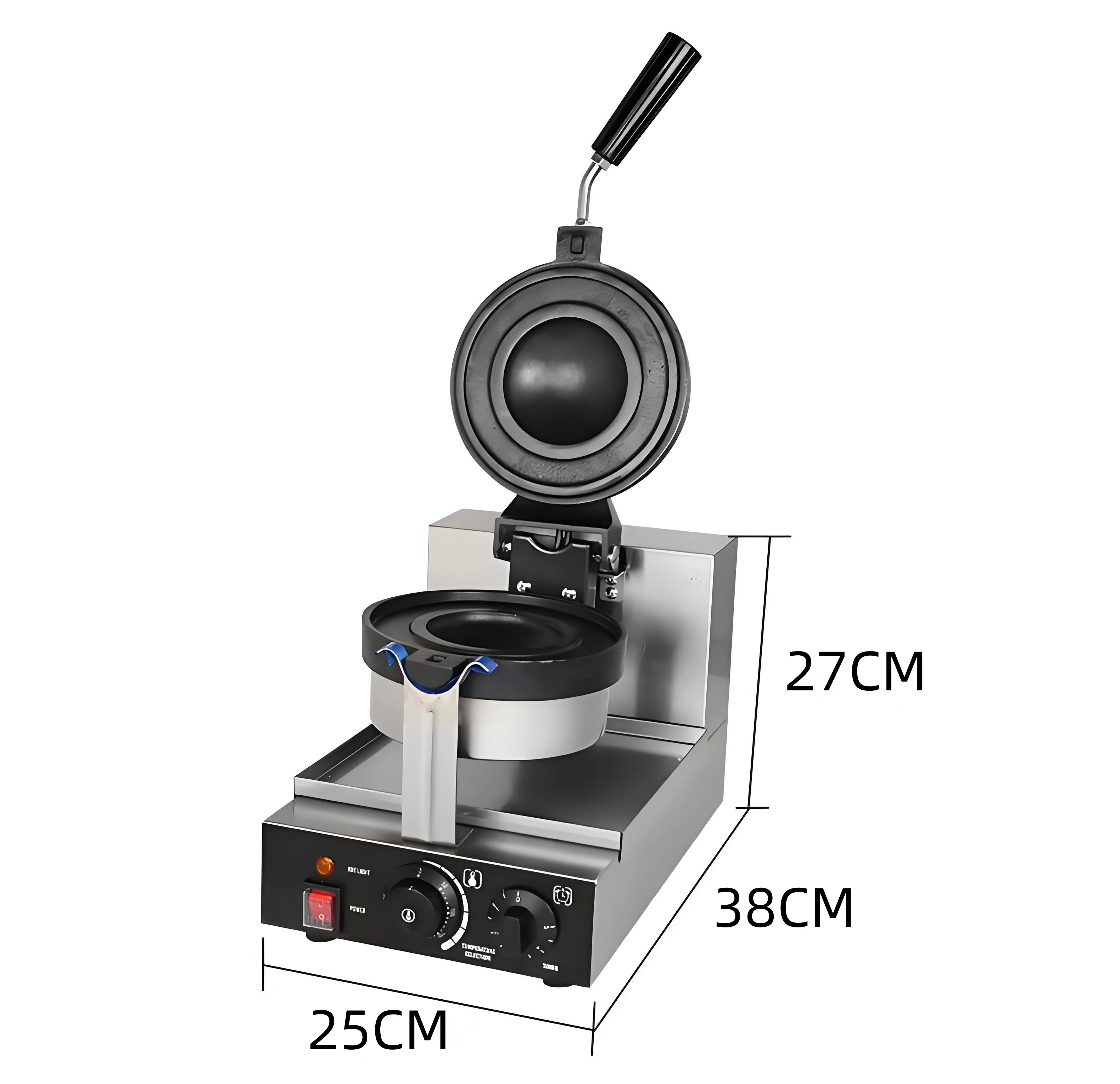 Máquina comercial para hacer hamburguesas UFO, utensilios de cocina al por mayor, máquina para hacer hamburguesas de helado, máquina para hacer snacks callejeros con revestimiento antiadherente, hamburguesa UFO