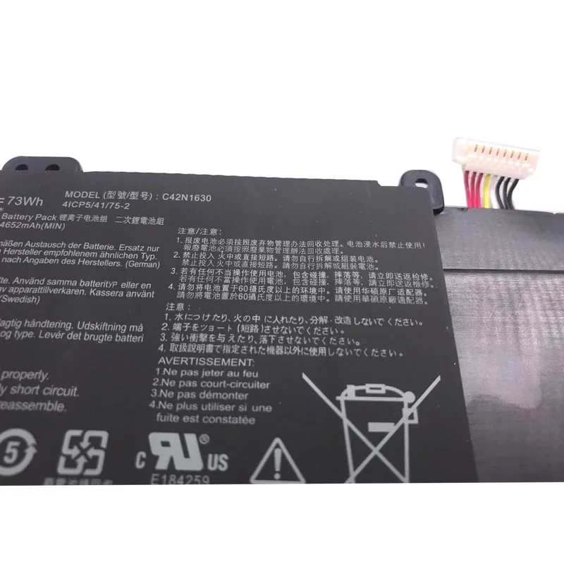 Imagem -06 - Lmdtk Nova C42n1630 Bateria do Portátil para Asus Zenbook Pro Ux550 Ux550vd Ux550ve Ux550ve1a Xh71