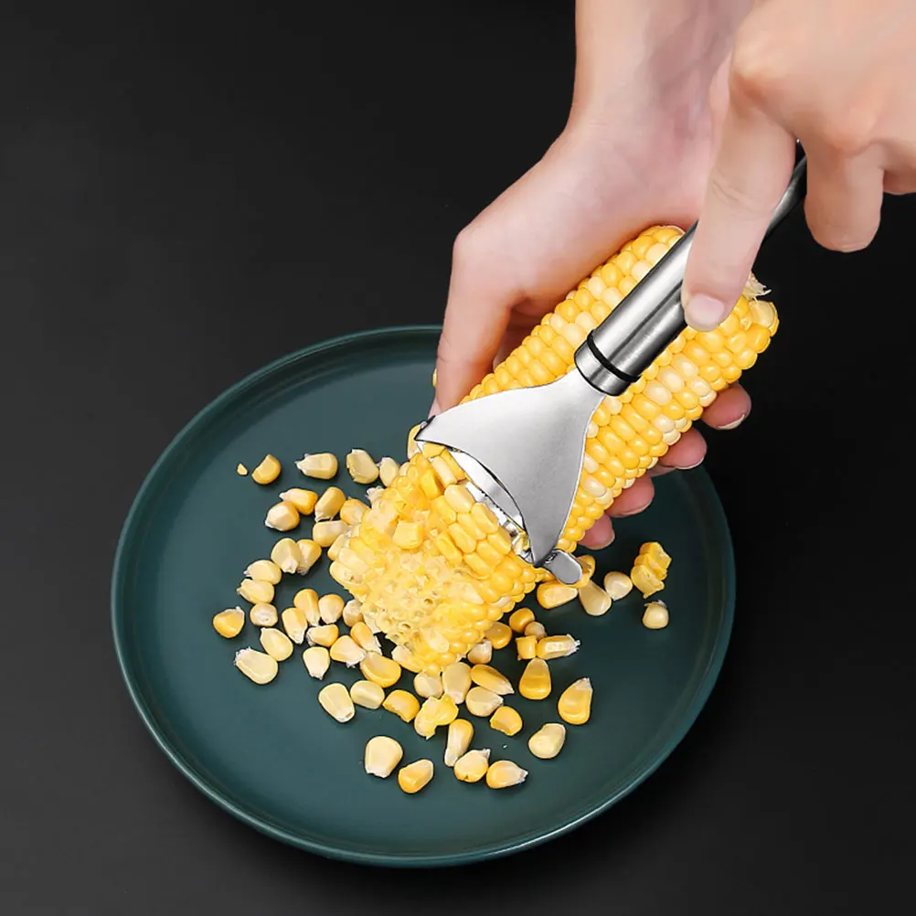 

Stainless Steel Corn Peeling Tool Stripper Reusable Portable Corn Remover Stripping Kitchen Vegetable Fruit Gadgets