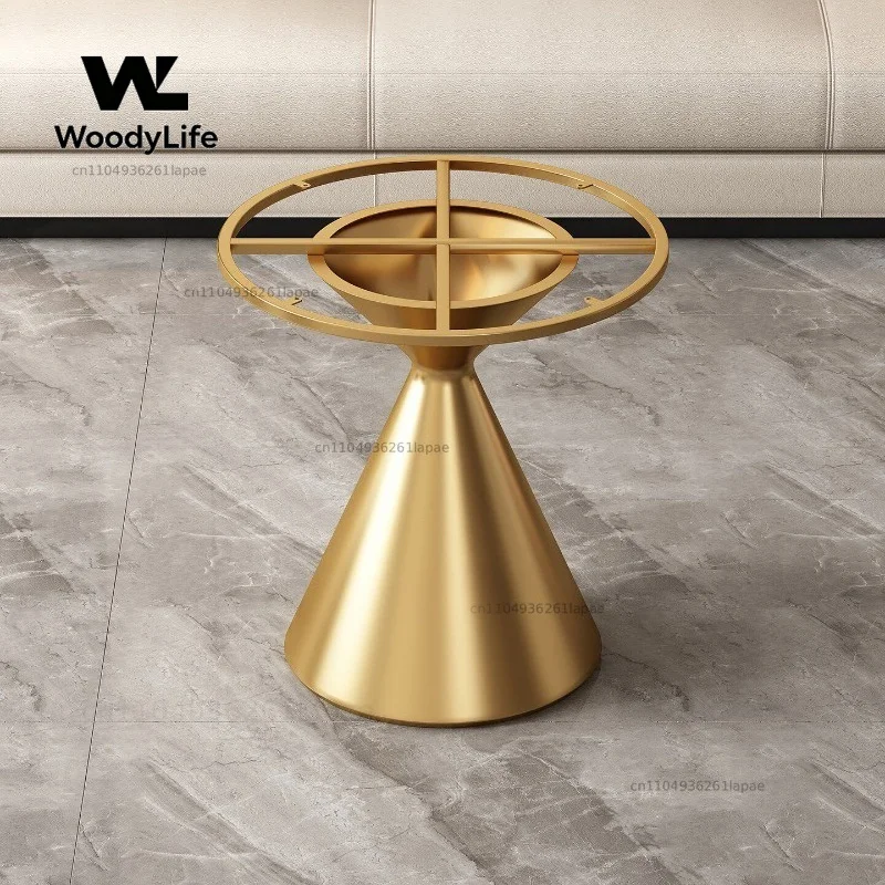 Round Marble Metal Bracket Luxury Stone Coffee Table Legs Balcony Round Table Feet Living Room Bracket Dining Table