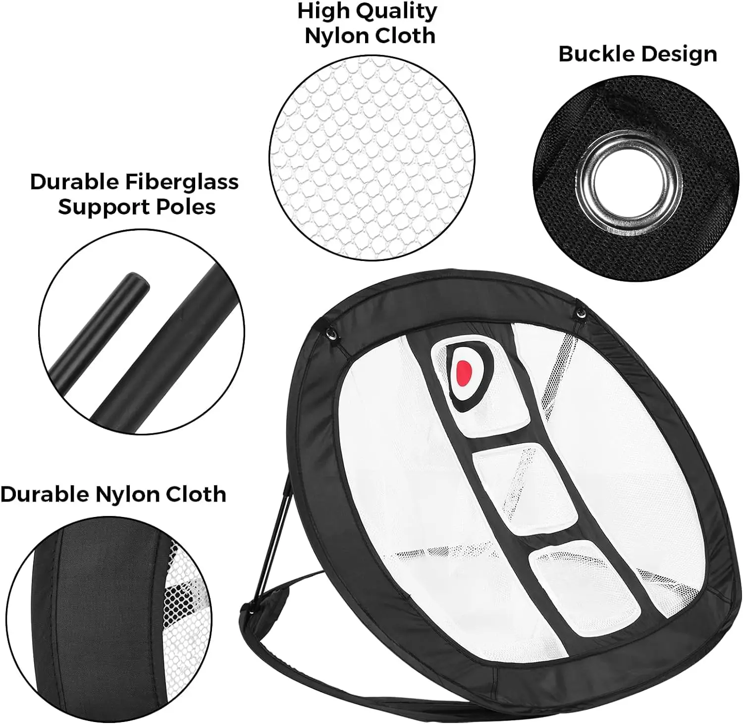 Set jaring Chipping Golf, Kit latihan dapat dilipat dengan matras pukulan, 8 bola latihan, hadiah Golf & alat bantu Chipping Target