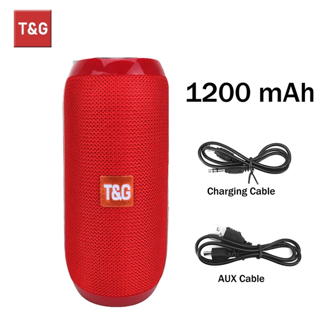 Bluetooth-luidspreker T&G TG117 Draagbare TWS-klankkast Waterdichte luidspreker Outdoor Stereo Surround-luidsprekers Ondersteuning TF FM-radio - afbeelding 1