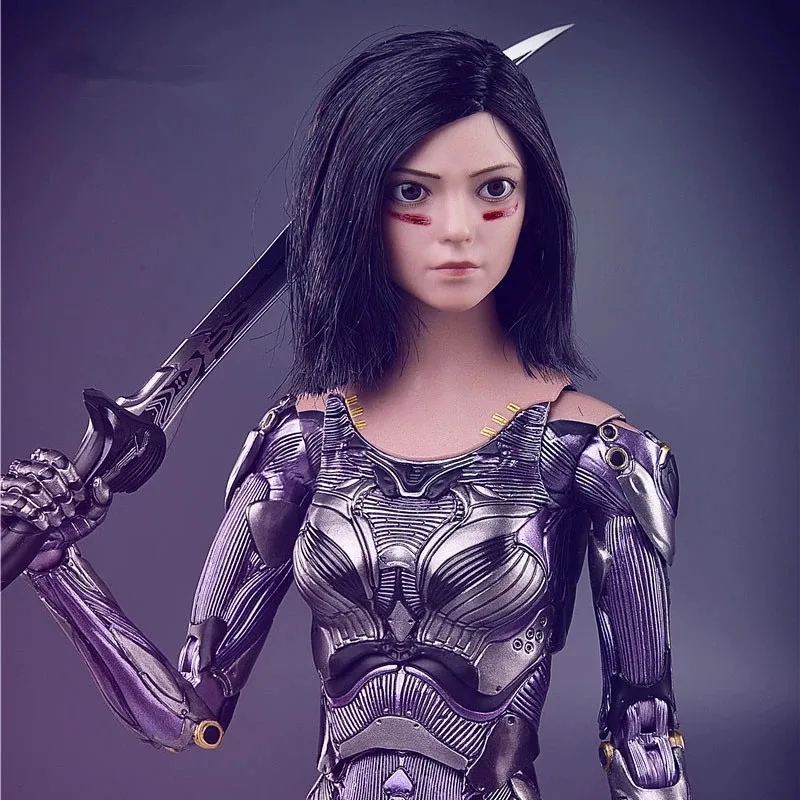 JXTOYS JX041 1:6 Scale Model Fighting Angel Warrior Alita Head Sculpt Cute girl  For 12 Inch Action Figure Female Body Doll Toy