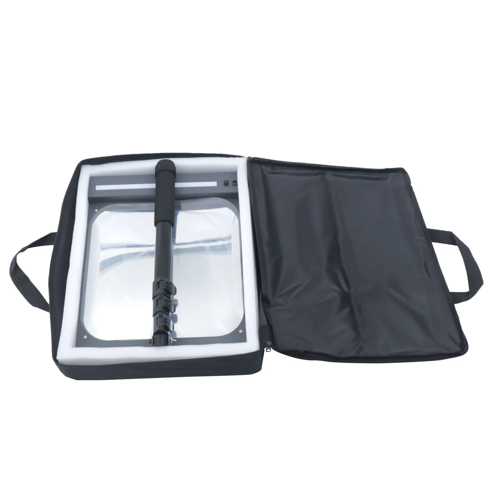 Swivel Extendable Car Inspection Mirror LED Lighted Convex Undercarriage Mirror