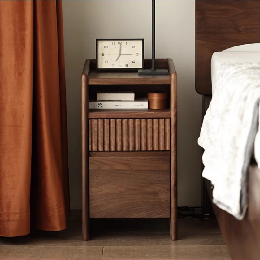 Tempat tidur kayu solid super sempit