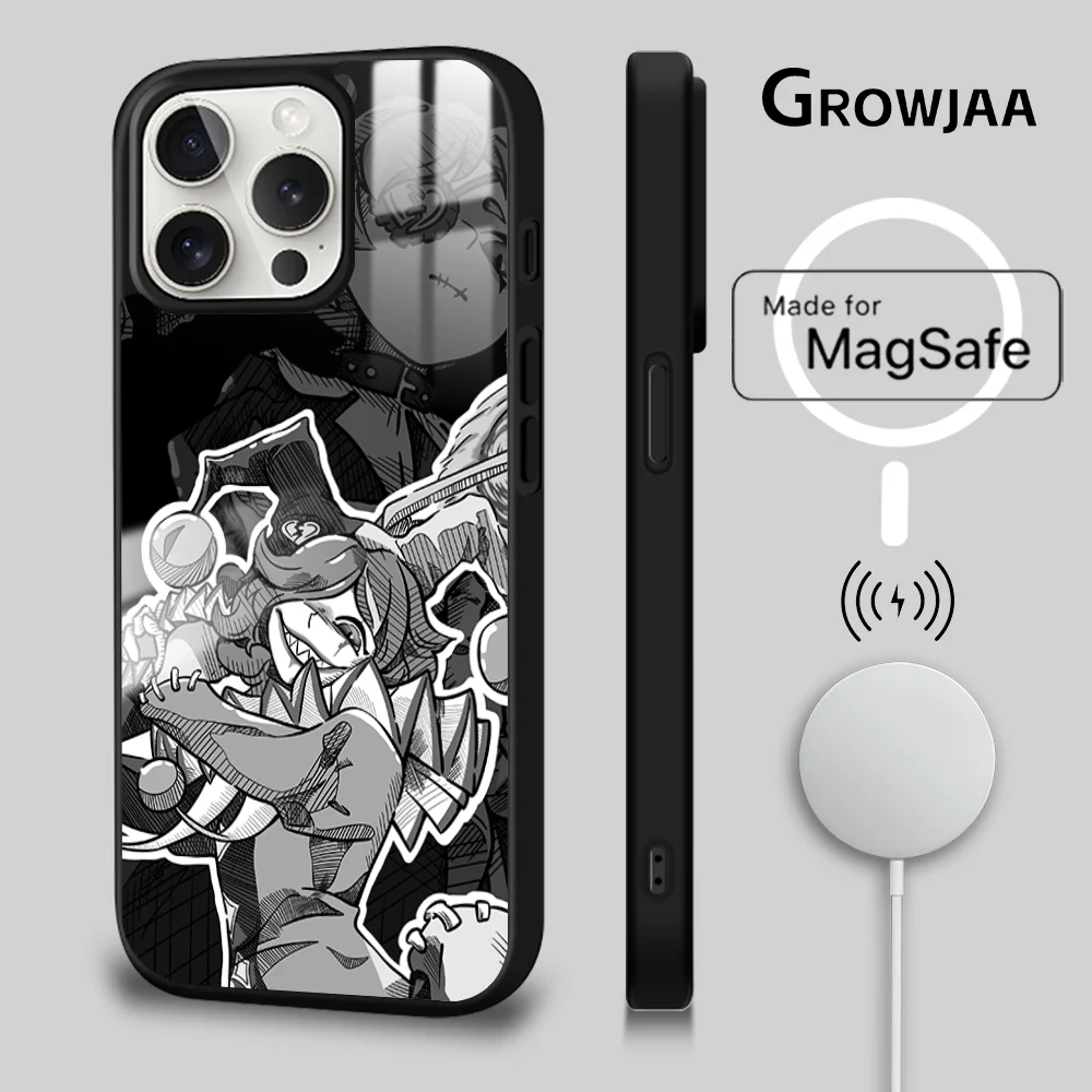 Abba Clown S-Stella M-Mute Phone Case For iPhone 16 15 14 13 12 11 Pro Max Plus Mini Magsafe Mirror Wireless Magnetic Cover