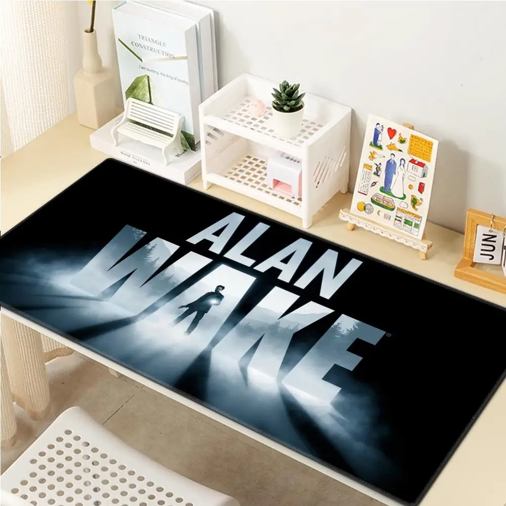 Hot Survival Horror Game Alan Wake Series Mouse Pad Computer Mouse Pad desk accessories Gaming Office MousePad Waterproof PU Lea