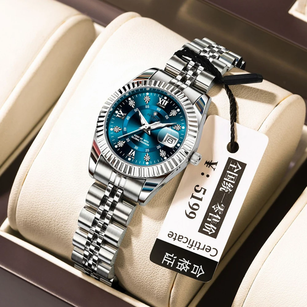 

28MM Fashion Quartz Wristwatches Ladies Watches For Woman Luxury New Diamond Waterproof Small Gold Watch Womens Rhinestone Clock