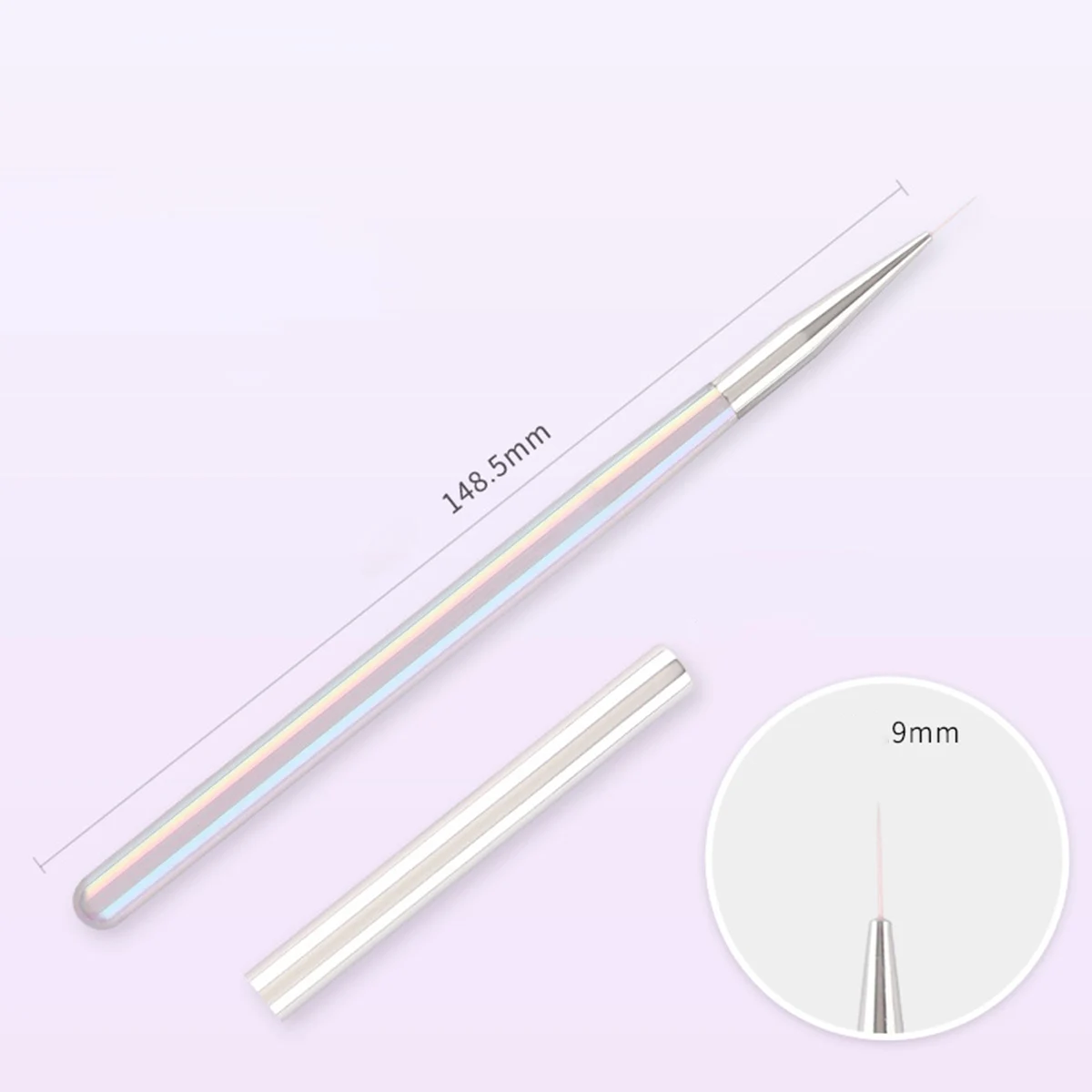 1 unidad, nueva moda, Color caramelo, delineador para decoración de uñas, cepillo tallado, extensión de Gel UV, herramientas de pluma de manicura