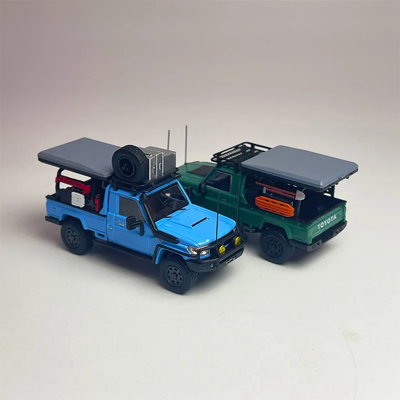 

Отлитый под давлением масштаб 1:64, пикап Toyota Land патруль LC79, Однорядный пикап, модель автомобиля из сплава, коллекционная статическая демонстрационная модель, подарок