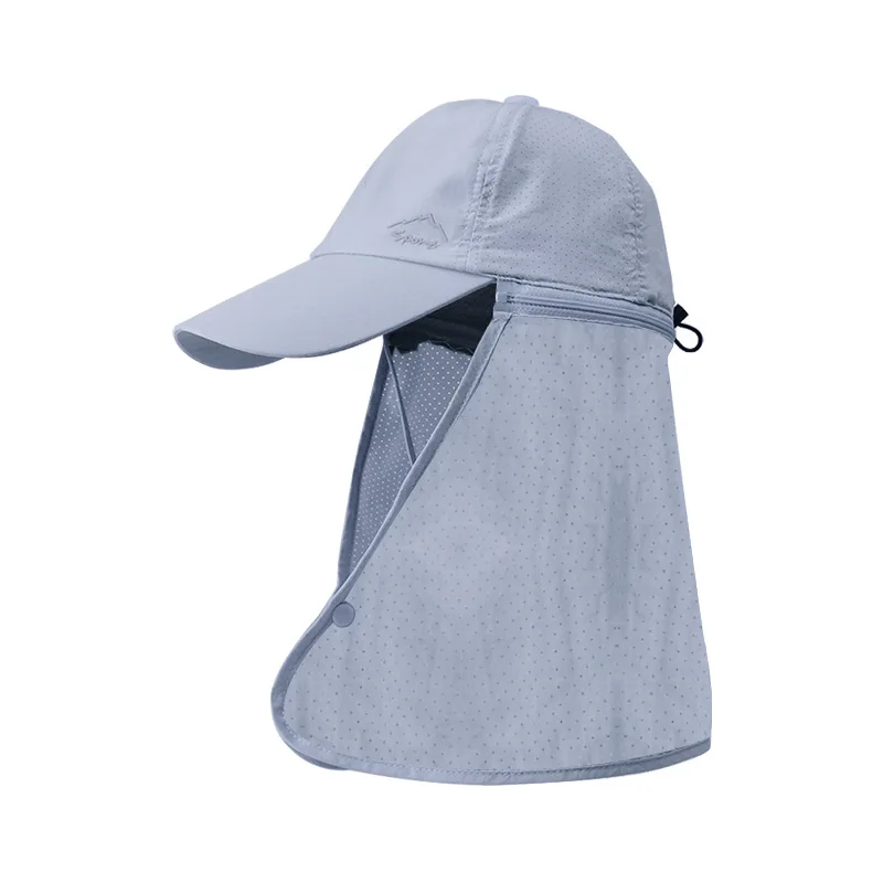 Summer Quick Drying Waterproof Fisherman Caps For Men UV Neck Protection Sun Bucket Hat Male Outdoor Detachable Baseball Cap