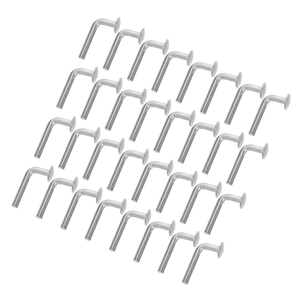 

100 Pcs Pin Buckle Latch Pallet Rack Universal Clips Tray Silver Iron Heavy Duty Racking Pins