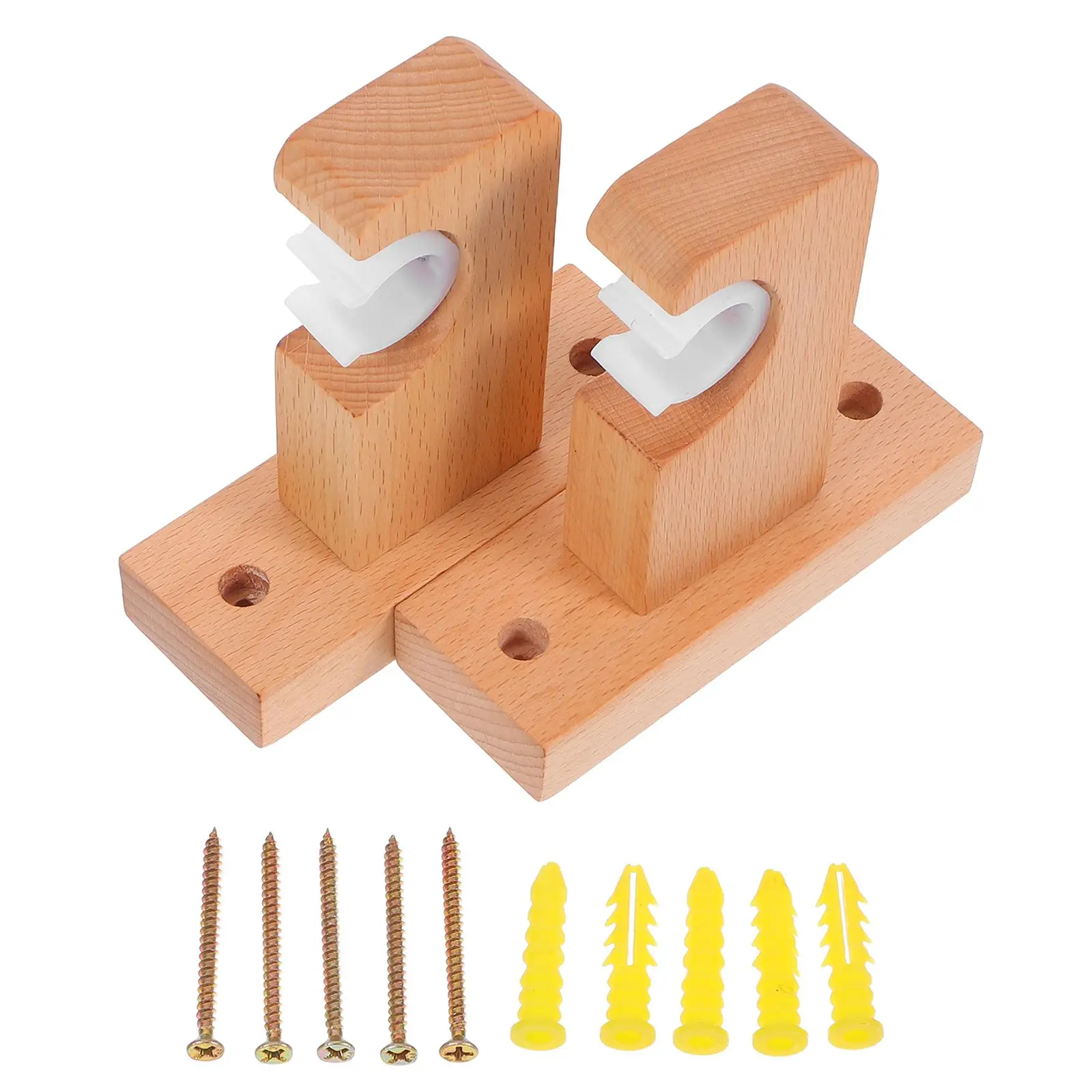 

2 шт. кронштейны для карнизов, сверхмощный одиночный держатель, деревянный материал, простая установка, потолочное настенное крепление, фурнитура для драпировки