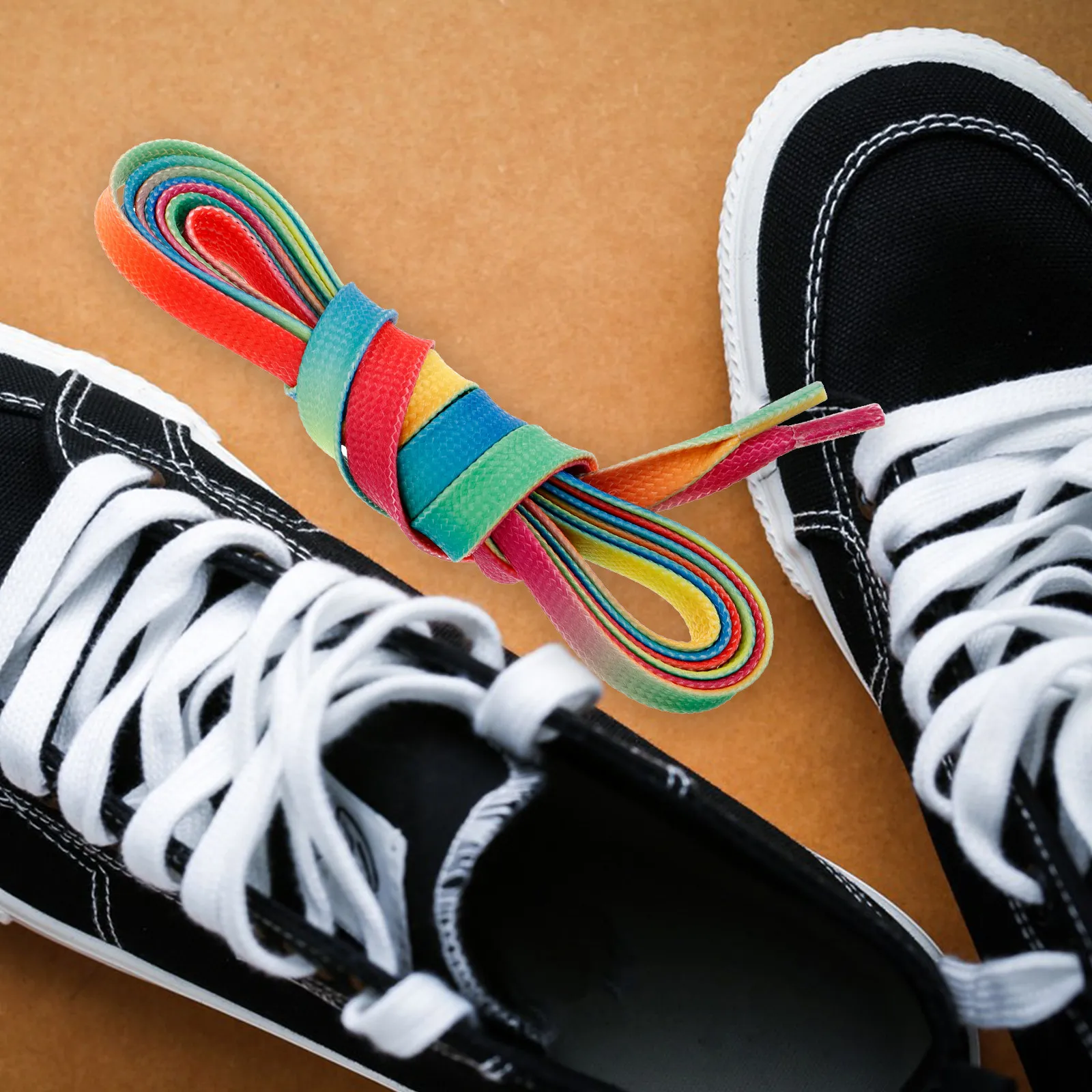 1 Pair Rainbow Gradient Hockey - đánh giá và giá Lace Replacement Flat