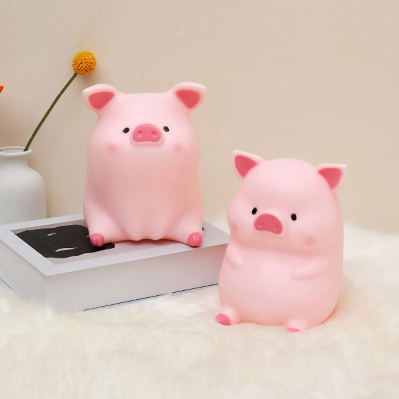 Cartoon Pig LED Night Light Cute Piggy Baby Night Lamp Children's Room Bedroom Bedside Decor Atmosphere Lamps Kids Birthday Gift