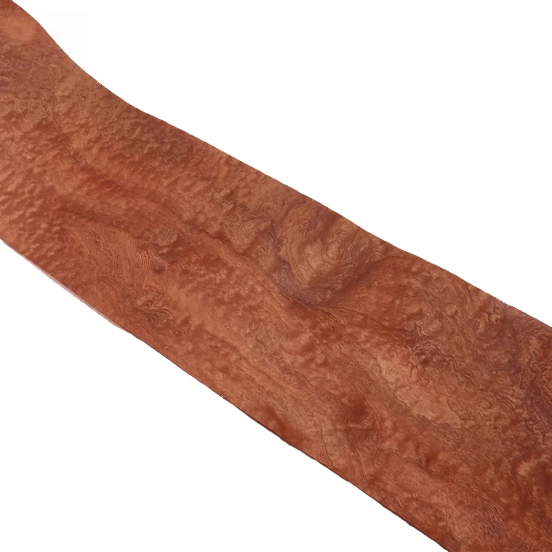 Natural Pommele Sapele Wood Veneer about 0.25-0.3mm Thick Fleece Backing for DIY Furniture Woodworking Home Decor