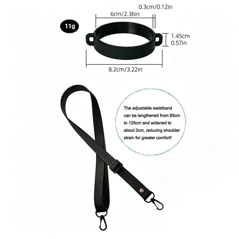 Tragbarer Verstellbarer Wasserflaschenriemen Mehrfarbiger Nylon-Geflecht-Schulterriemen Universeller Flaschenträger für Reisen – Detail 1