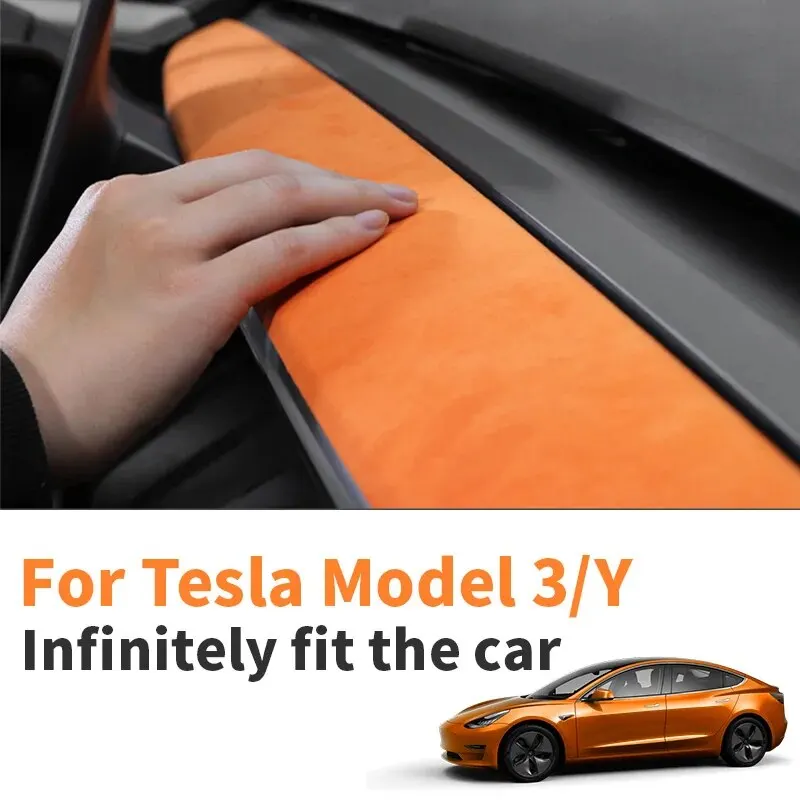 For Model Y Car Dashboard Moulded Cover for Tesla Model 3 Y 2019-2023 Instrument Panel Decorative Patch Accessories