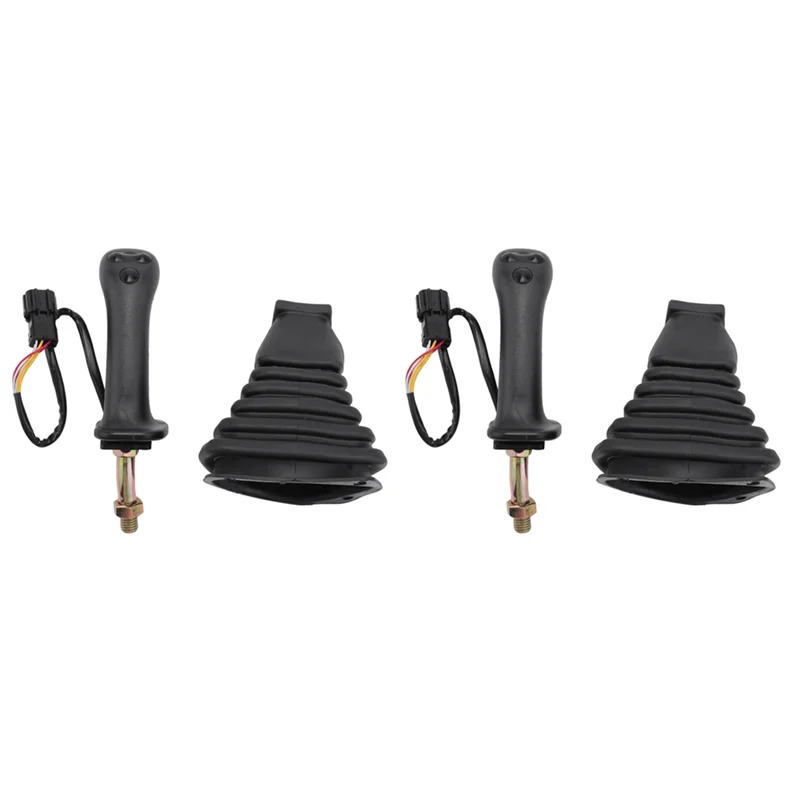 

2X 3 Buttons Excavator Joystick Assy Handle Gears With Dust Cover For Daewoo Doosan DH DX150 215 225 300 370-9C Right
