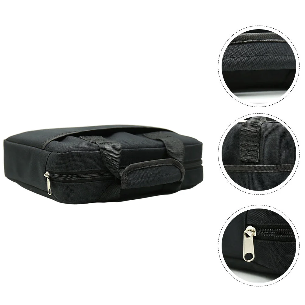 

Guitar Effector Bag Oxford Cloth Waterproof Shock-Proof Portable Storage Case Black Sturdy Handle For Pedal Effects Organizer