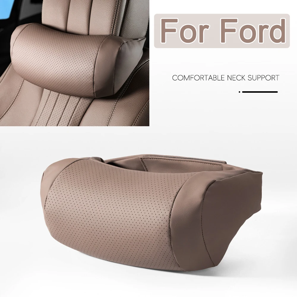 Car Headrest Seat Neck Support Soft Comfortable Car Neck Pillow For Ford Focus 2 3 4 5 Mondeo MK2 MK3 MK4 MK7 Fiesta Fusion