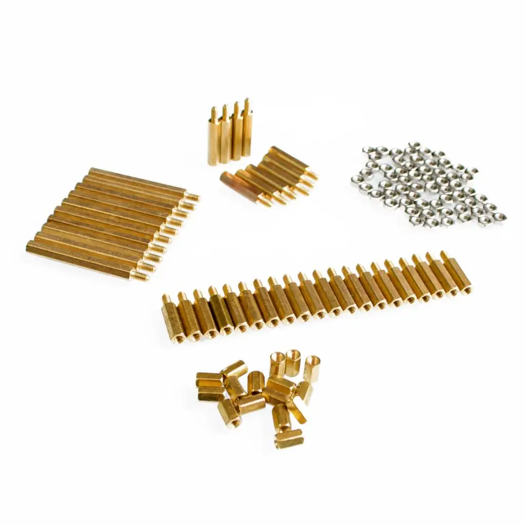 Essential copper M3 pillars + nut pack for freescale smart car