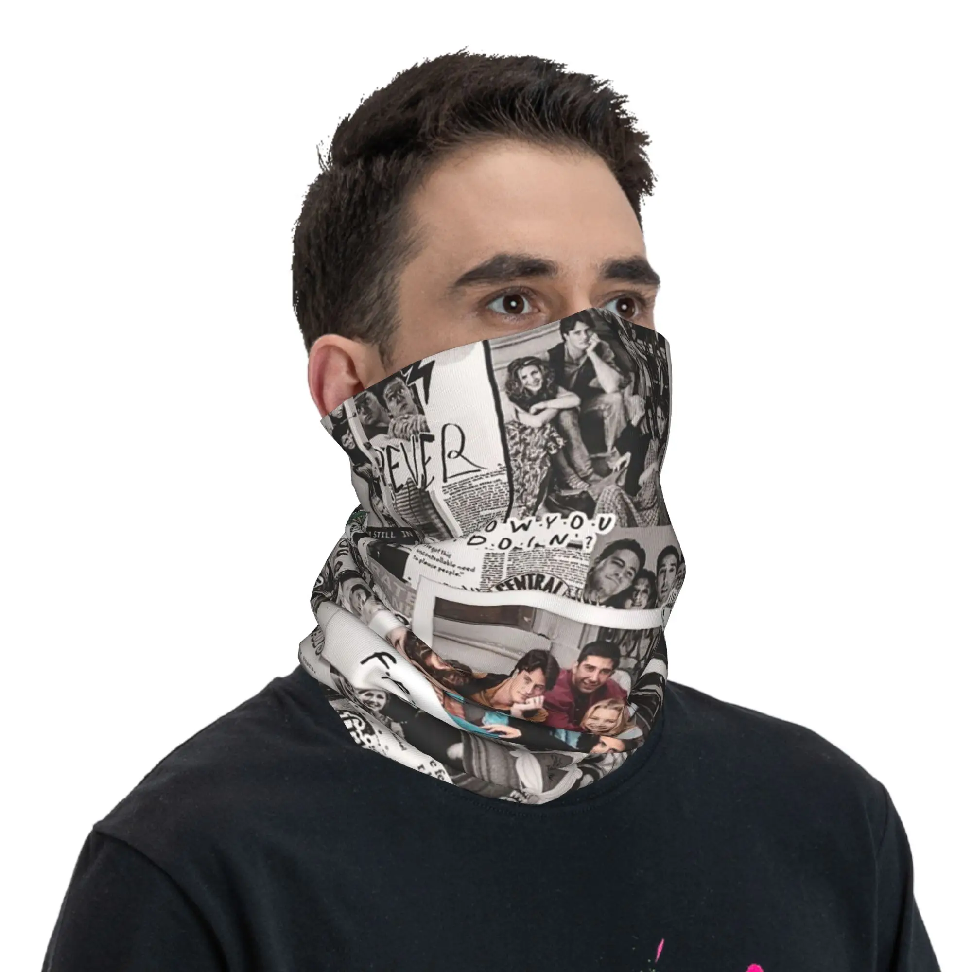 

Friends TV Bandana Neck Gaiter Printed Mask Scarf Multifunction Face Mask Riding Unisex Adult Breathable