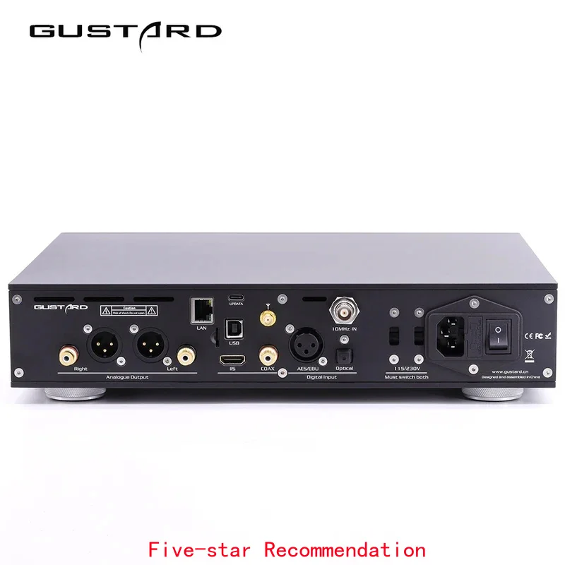 GUSTARD DAC-R26II Bridge Network Streaming Decoder R2R + 1Bit Dual Decoding DSD512 PCM768KHZ DAC R26II