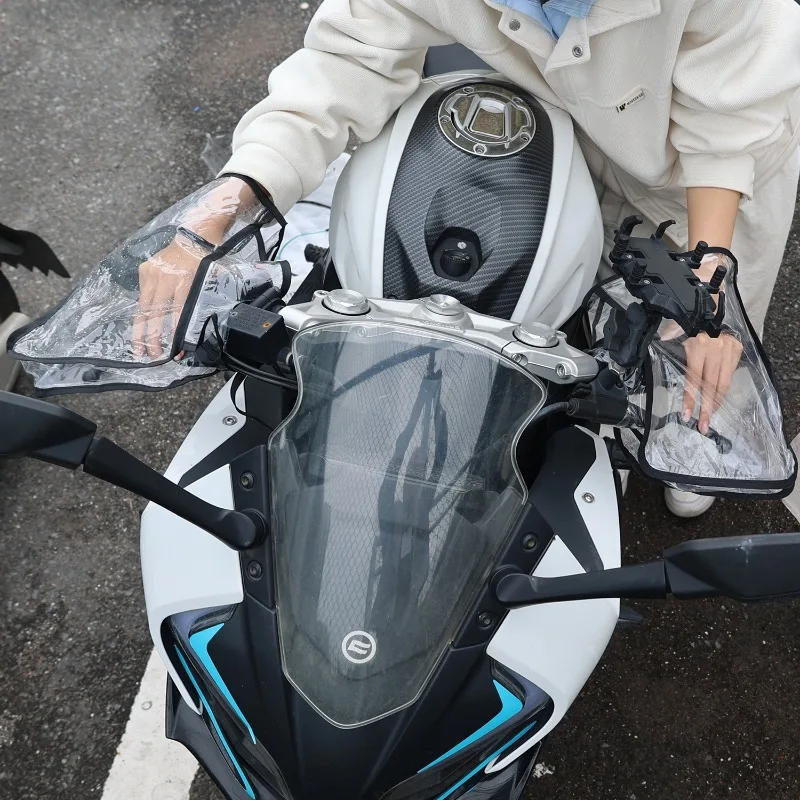 دراجة نارية الشتاء يندبروف غير نافذ للمطر غطاء المقود دراجة نارية الباردة مقاوم للماء غطاء المقود لوازم 2 قطعة