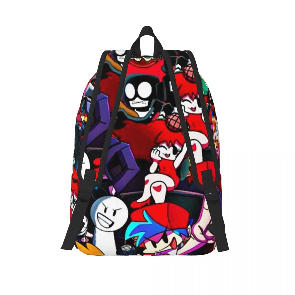 Friday Night Funkin Characters Fnf Game Student Backpack School Bag Hiking Travel Daypack for Boys Girls Bookbag Shoulder Bags