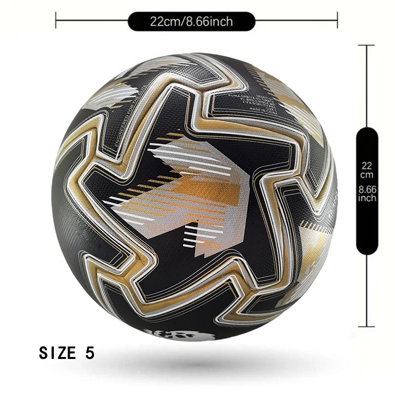 2025 Season Standard Soccer Ball Size 5 soft PU High Quality Professional Match Training Seamless Football Cheap Price