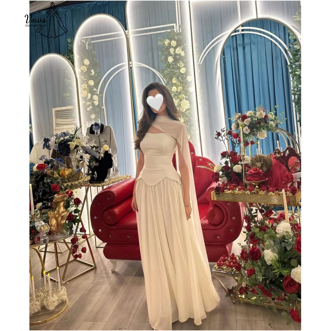 

Vows Custom Made Elegant Women's Dresses for Wedding Party Dresses Woman 2025 Chiffon Ball Gowns Line A Luxury Prom Dress Ribbon