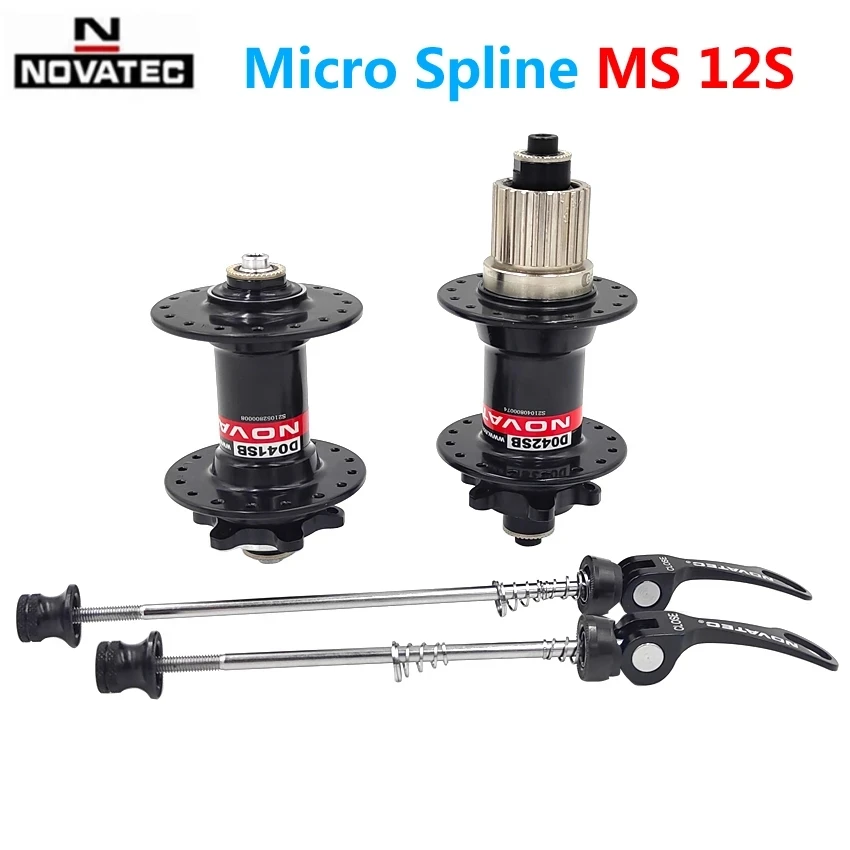 Novatec D041SB/D042SB Cassette Micro MS Hub for Shimano XT/SLX M6100/M7100/M8100/M9100 MTB Bicycle/Bike Hub Hole 12 Speed