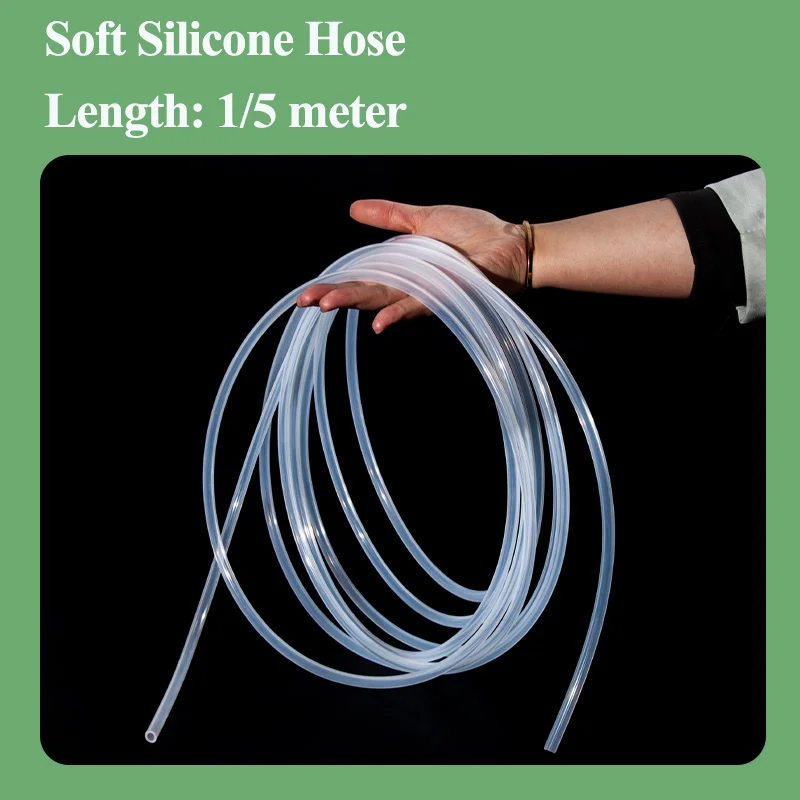 

Silicone Rubber Water Hose Food Transparent Flexible High Temperature Faucet Pump Pipe 2 4 5 6 7 8 9 10 11 12 14 16mm Clear Tube