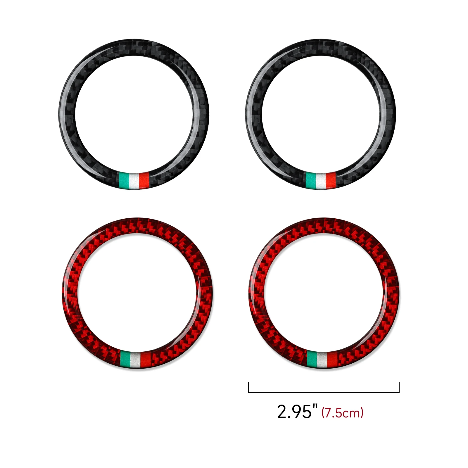 Car Dashboard Side Air Outlet Panel Soft Carbon Fiber Interior Sticker For Alfa Romeo 156 (1997-2007) Trim Accessories