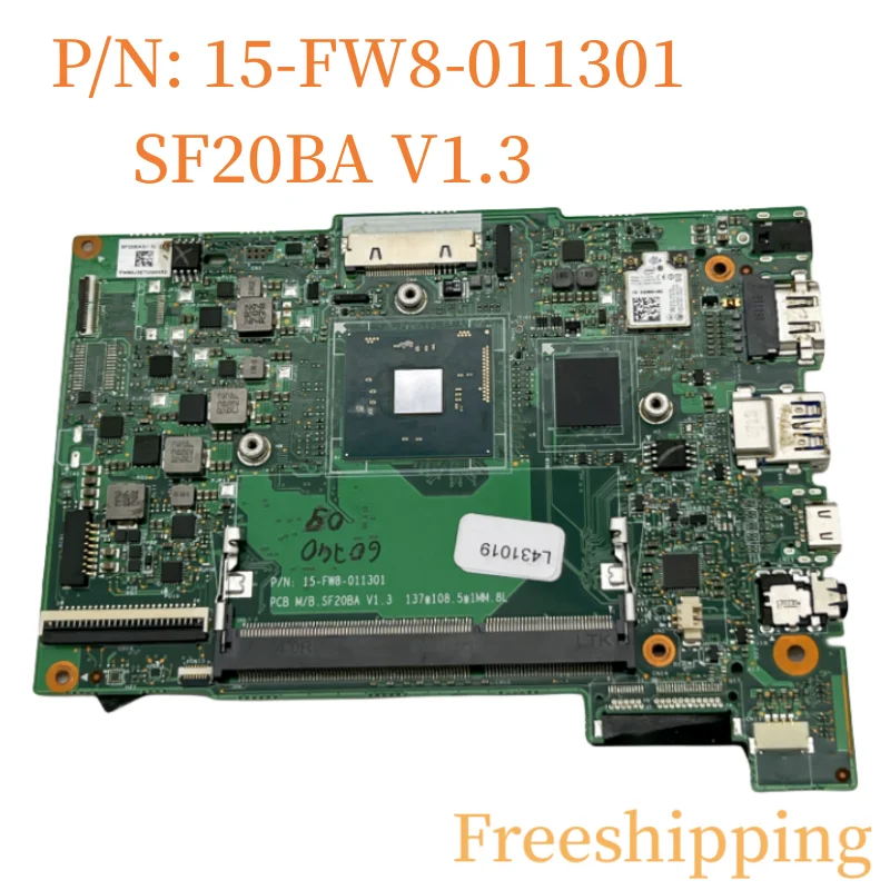 

For SF20BA V1.3 Motherboard P/N: 15-FW8-011301 Mainboard 100% Tested Fully Work