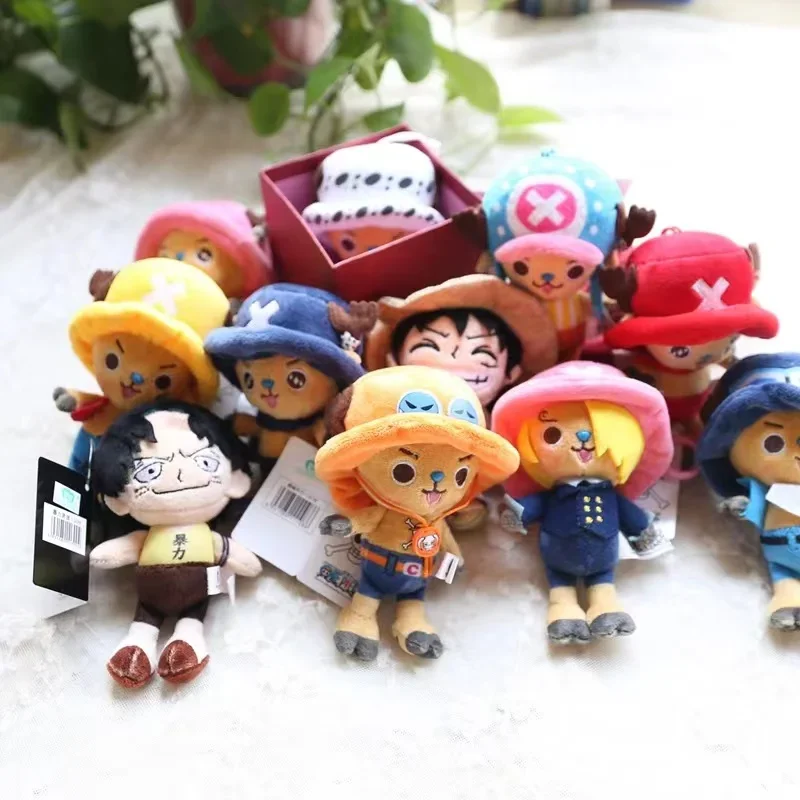 12cm * *  One Piece Original Kawaii Plush Keychain Toy Tony Chopper Soft Stuffed Plush Doll Keychain Handbag Ornaments Toys