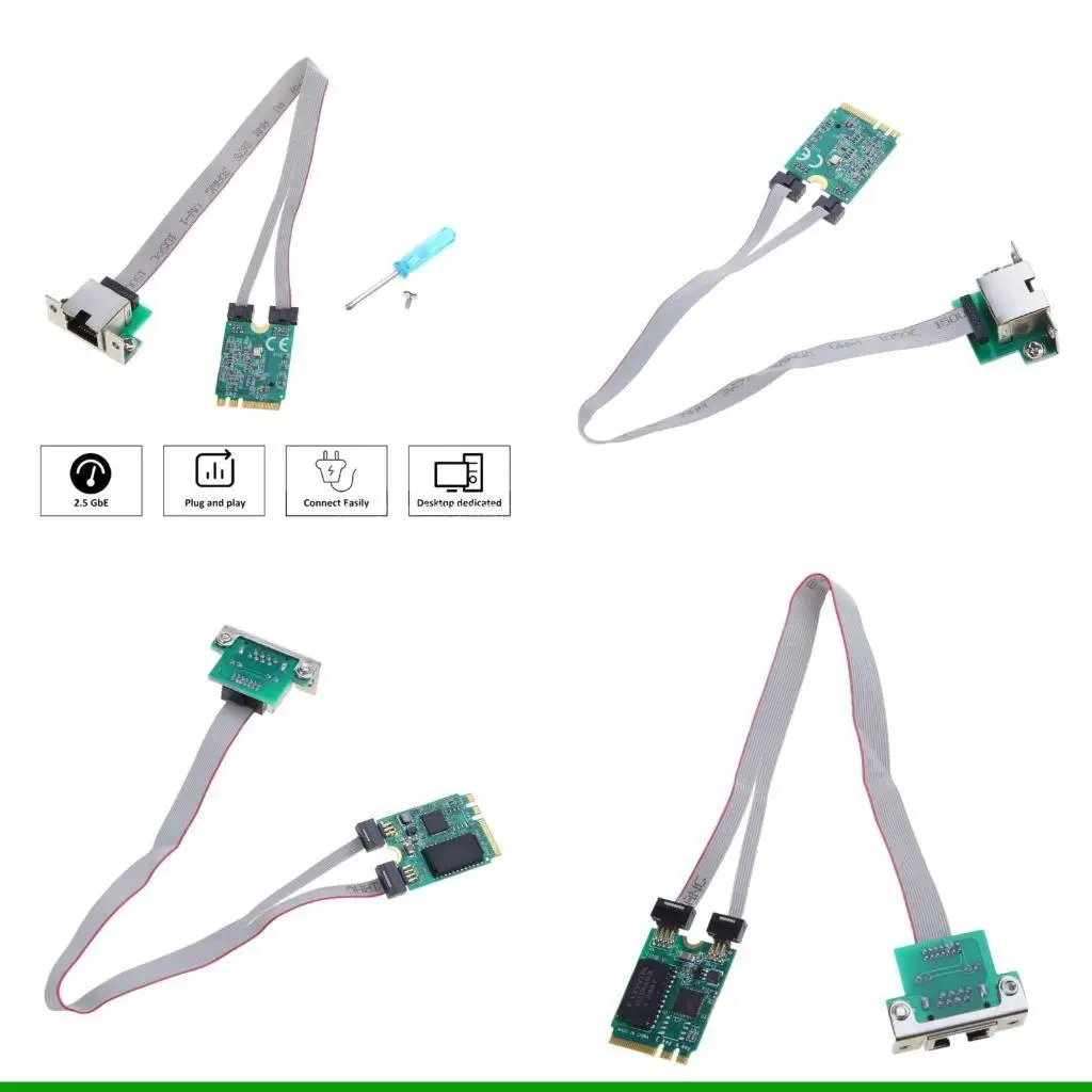

U55C RTL8125B Gigabit Ethernet for M.2 A+E 2500M Card RJ45 LAN Adap