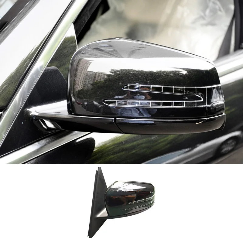 Car Accessories White Black Wing Back Door Rearview Side Mirror Assembly For Mercedes Benz