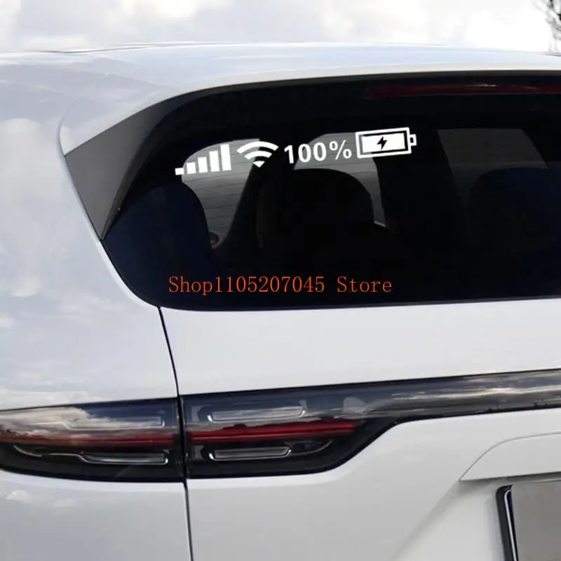 37cd WiFi Car Sticker Featuring Creative Designs Easy Application Car Sticker Large Size Car Decorative Sticjers