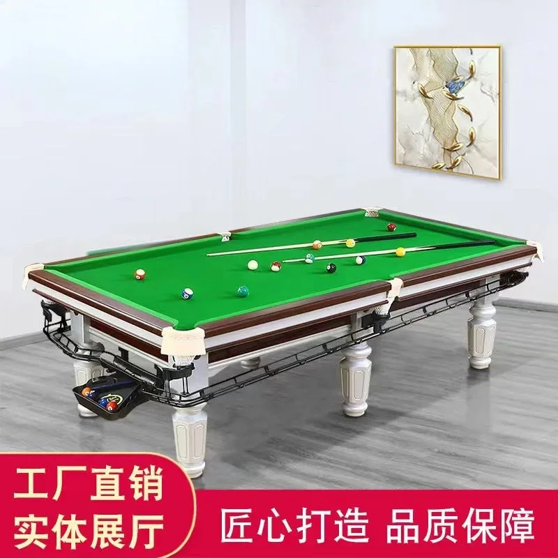 

Billiards Table Standard Commercial Marble Steel Warehouse Competition American Black Eight Indoor Household Billiard Table