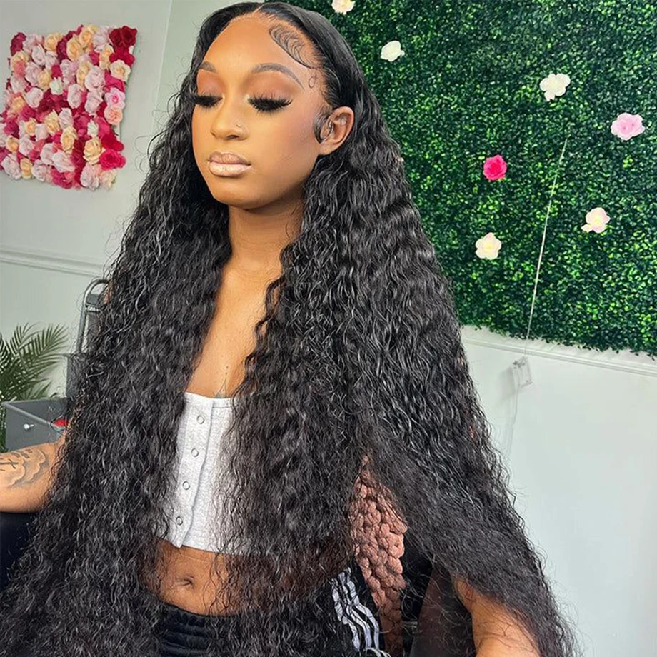 

Brazilian Hair Wigs Curly Frontal Wigs Human Hair 13x6 HD Transparent Lace Front Wig Deep Wave Frontal Wig Cheap Long Wigs Sale