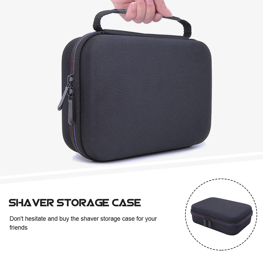 

2pcs Storage Box Travel Use Organizer Durable Portable Razor Case Travel Shaver Bag Male Gift Practical Razor Bag Anti-Shock Men