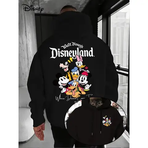 Herbst/Winter Damen Sweatshirts Jacke Kleidung Hoodies Herren Taschen Langarm Pullover Disneyland Mickey Damen Top Hoodie