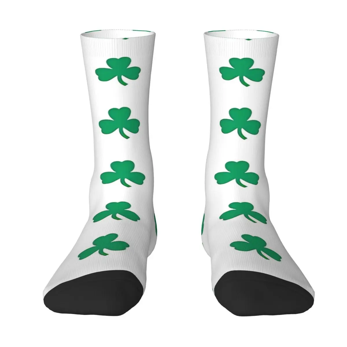 Autumn Winter Hip-hop Men's Women's Clover Good Luck Socks Green Celtics Boston MVP Breathable Yoga Socks