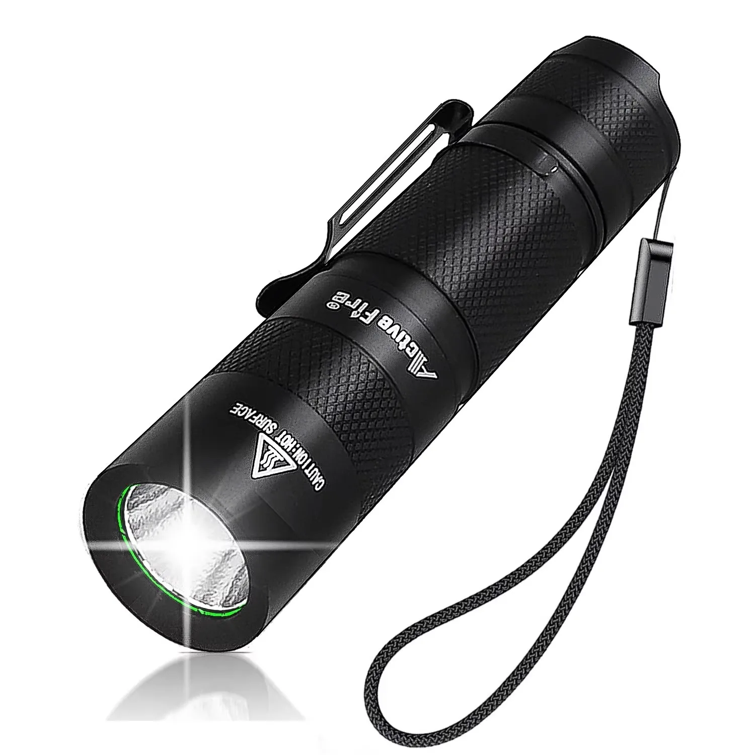 AA Flashlight 800 lumen Pocket Keychain rechargeable Strong Light No. 5 14500 battery powered mini light