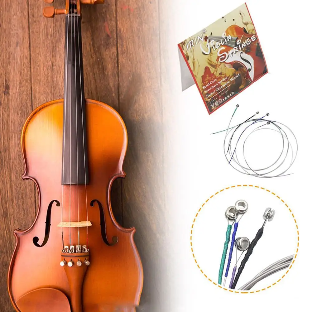 Cuerdas de violín profesionales, heridas en níquel y plata para violín 4/4 3/4 1/2 1/4, piezas y accesorios para instrumentos musicales